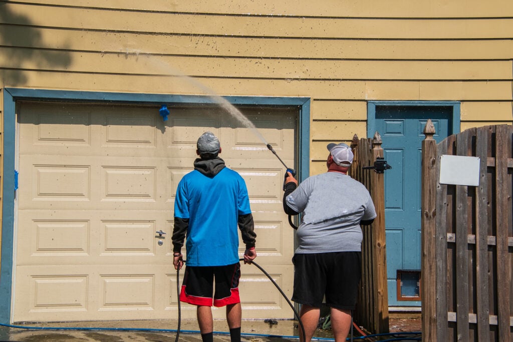 Preparation for an exterior painting project