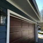 Wood finish garage door