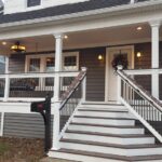 Exterior painting and front porch remodel project