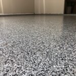 Epoxy garage floor installation