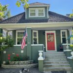 Exterior painting brick home project