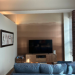 Custom gradient painted interior accent wall