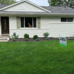 Exterior brick house painting project