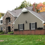 House that was power washed, all aluminum siding painted, garage doors and all exterior doors and windows were caulked, sealed, and painted