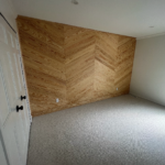 Decorative wood accent wall bedroom project