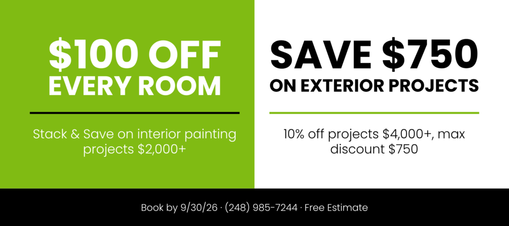 Somerset Painting fall promotion: $100 off every room and up to $750 off exterior projects, ends September 30, 2026